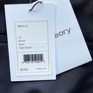 Theory Black with Pin Stripes 40R